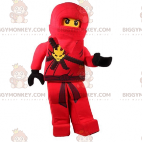 Στολή μασκότ Lego BIGGYMONKEY™ με κόκκινη στολή Ninja - Μασκότ διάσημων χαρακτήρων - BIGGYMONKEY_07492 - BiggyMonkey.com