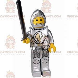 Costume de mascotte BIGGYMONKEY™ de Lego en tenue de chevalier