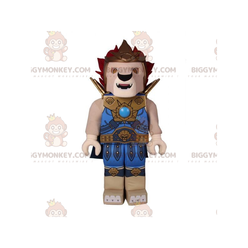 Costume da mascotte leone Lego BIGGYMONKEY™ con armatura - Costume da mascotte leone Lego BIGGYMONKEY™ con armatura -