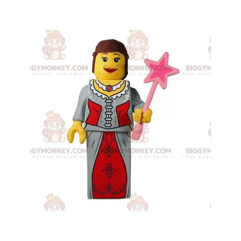 Traje de mascote Lego BIGGYMONKEY™ vestido como fada princesa
