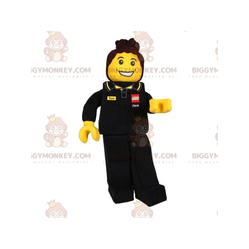 Disfraz de mascota Lego BIGGYMONKEY™ con traje de trabajador de Disfraz de mascota Lego BIGGYMONKEY™ con traje de trabajador de