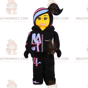 Lego BIGGYMONKEY™ mascottekostuum van vrouw in hiphopoutfit -