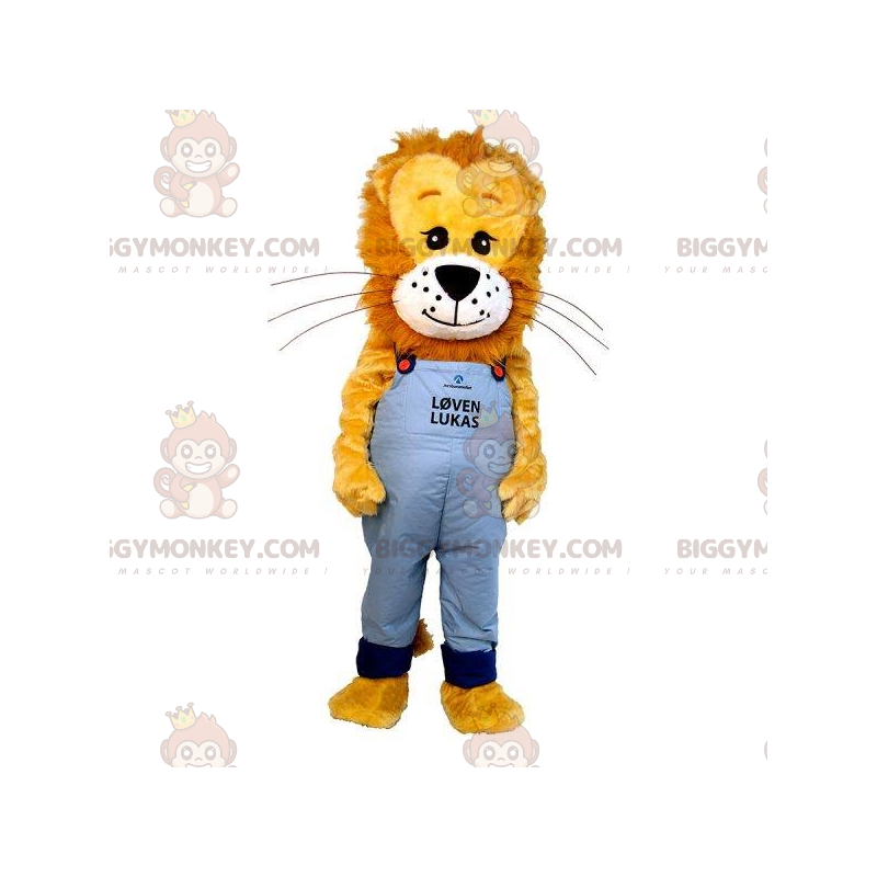 Braunes und gelbes Löwenjunges BIGGYMONKEY™ Maskottchenkostüm. Braunes und gelbes Löwenjunges BIGGYMONKEY™ Maskottchenkostüm.