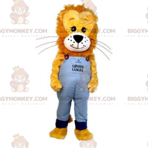 Brown and Yellow Lion Cub BIGGYMONKEY™ Mascot Costume. Little