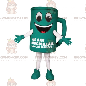Costume de mascotte BIGGYMONKEY™ de tasse verte géante et