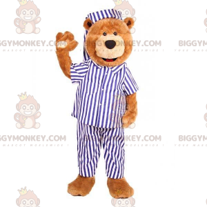 Λούτρινη στολή μασκότ Teddy BIGGYMONKEY™ ντυμένη με μπλε και