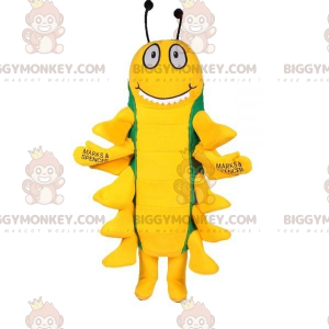 Kostým maskota ze zelené a žluté stonožky BIGGYMONKEY™ –