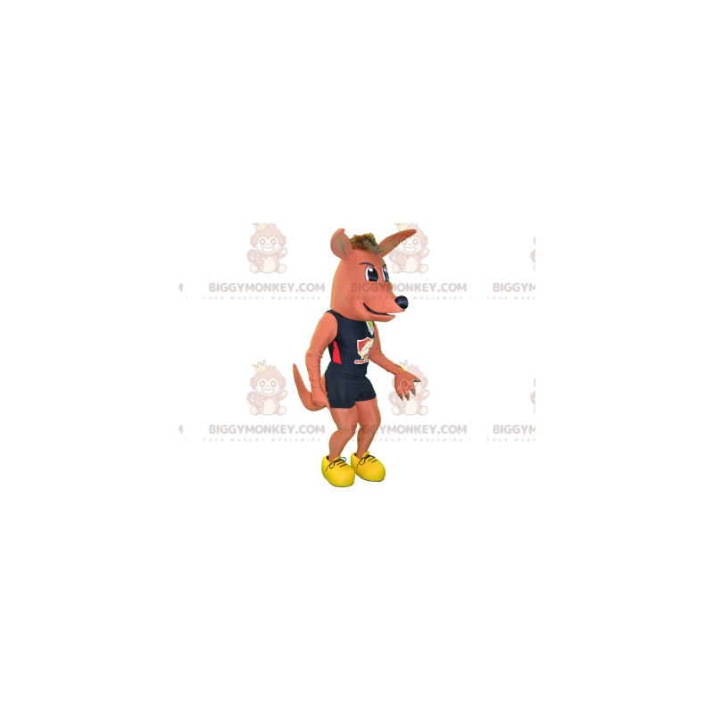 BIGGYMONKEY™ Costume da mascotte Cane rosa con maglietta