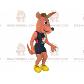 BIGGYMONKEY™ Costume da mascotte Cane rosa con maglietta