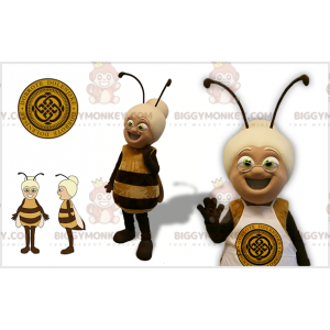 Costume de mascotte BIGGYMONKEY™ d'abeille avec une tête de