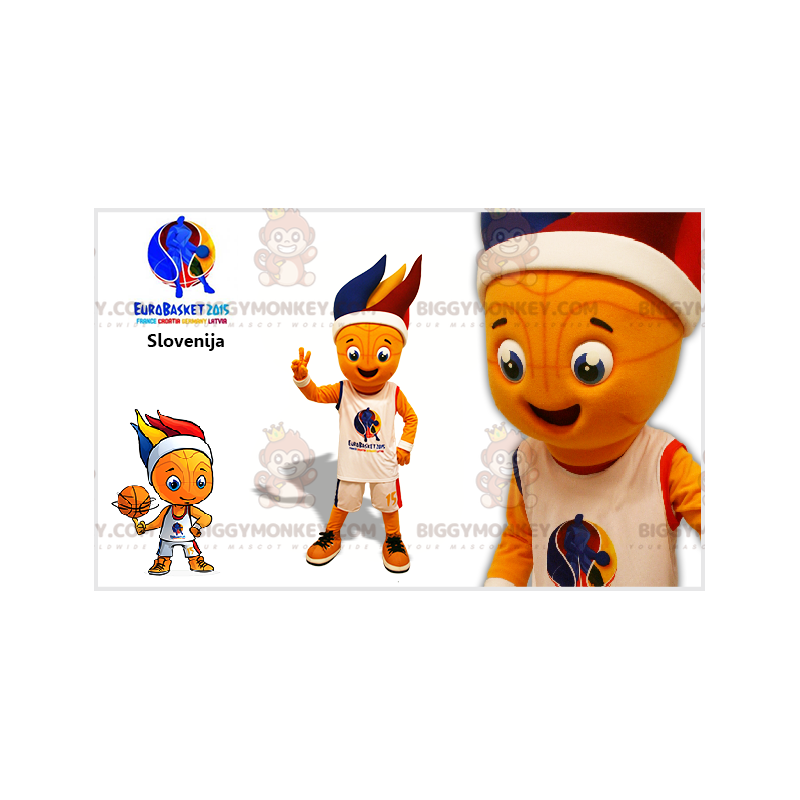 Kostým basketbalového hráče BIGGYMONKEY™ s barevnými prvky – Kostým basketbalového hráče BIGGYMONKEY™ s barevnými prvky –