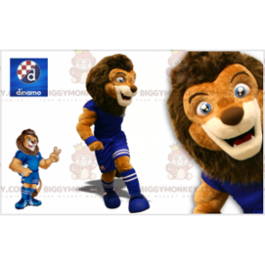 BIGGYMONKEY™ kaksisävyinen ruskea leijonan maskottiasu