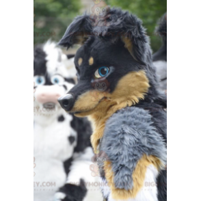 Svart og brun hund BIGGYMONKEY™ maskotkostyme - Hundemasker - BIGGYMONKEY_0903 - BiggyMonkey.com