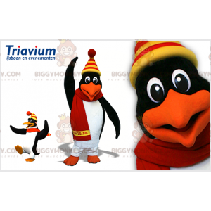 Black and White Penguin BIGGYMONKEY™ Mascot Costume with