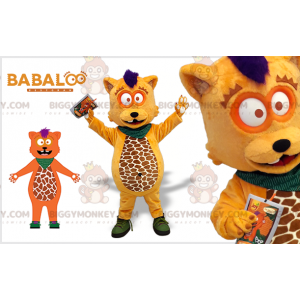 BIGGYMONKEY™ Costume da mascotte orso Babaloo castoro arancione