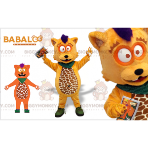 Στολή μασκότ με πορτοκαλί καφέ και λευκό Babaloo Beaver Bear BIGGYMONKEY™ - Μασκότ διάσημων χαρακτήρων - BiggyMonkey.com
