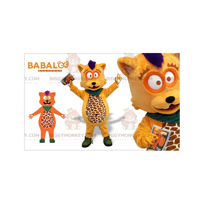 BIGGYMONKEY™ oranjebruin en wit Babaloo Beaver Bear BIGGYMONKEY™ oranjebruin en wit Babaloo Beaver Bear