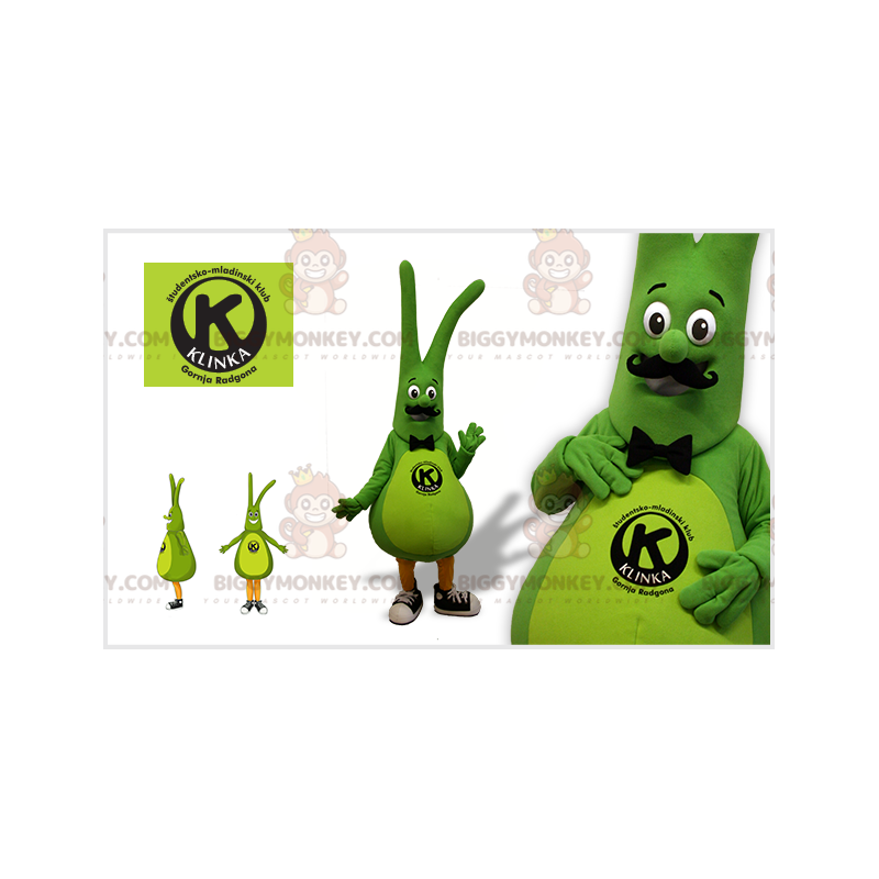 Costume de mascotte BIGGYMONKEY™ de bonhomme vert de légume Costume de mascotte BIGGYMONKEY™ de bonhomme vert de légume