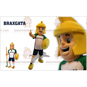 Soldier Gladiator BIGGYMONKEY™ mascottekostuum met helm en