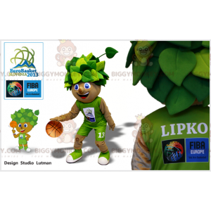 Costume de mascotte BIGGYMONKEY™ d'arbre de buisson en tenue de