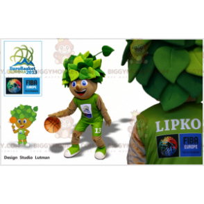 Kostium maskotki Bush Tree BIGGYMONKEY™ w stroju koszykarza -