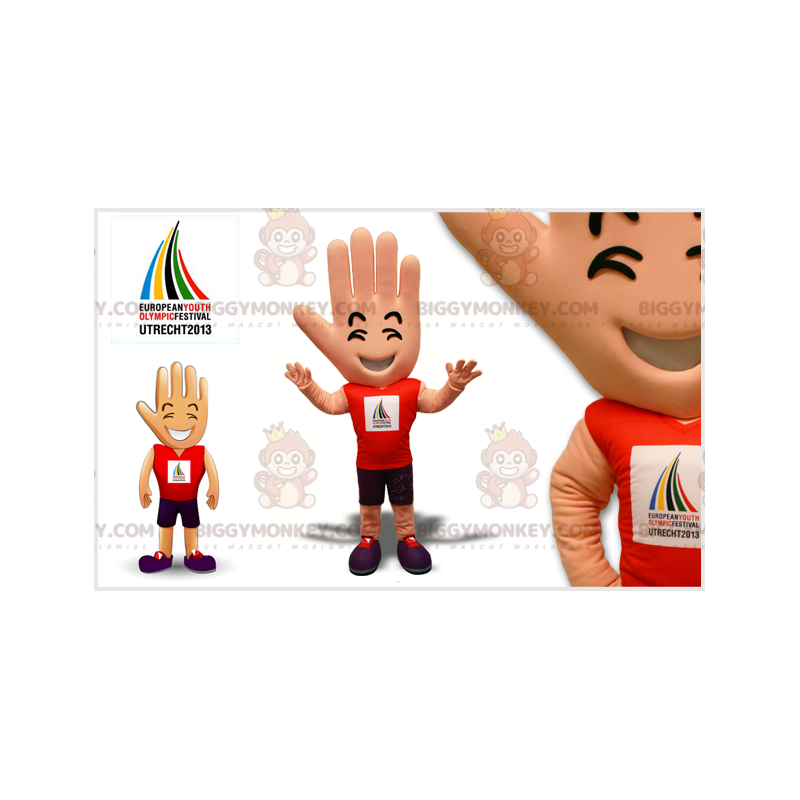 Disfraz de mascota de mano gigante BIGGYMONKEY™. Disfraz de Disfraz de mascota de mano gigante BIGGYMONKEY™. Disfraz de