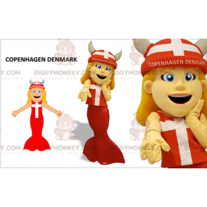 Στολή μασκότ Mermaid BIGGYMONKEY™ με κράνος Βίκινγκ - Ανθρώπινες Μασκότ - BIGGYMONKEY_07623 - BiggyMonkey.com