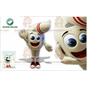 BIGGYMONKEY™ White Teardrop Man Mascot Costume - Biggymonkey.com
