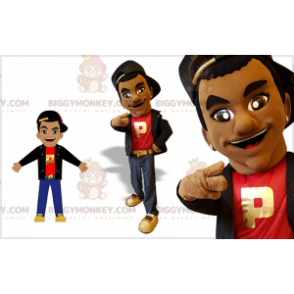 BIGGYMONKEY™-mascottekostuum van jonge man van gemengd ras
