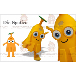 Traje da mascote BIGGYMONKEY™ do homem laranja Spits. criatura