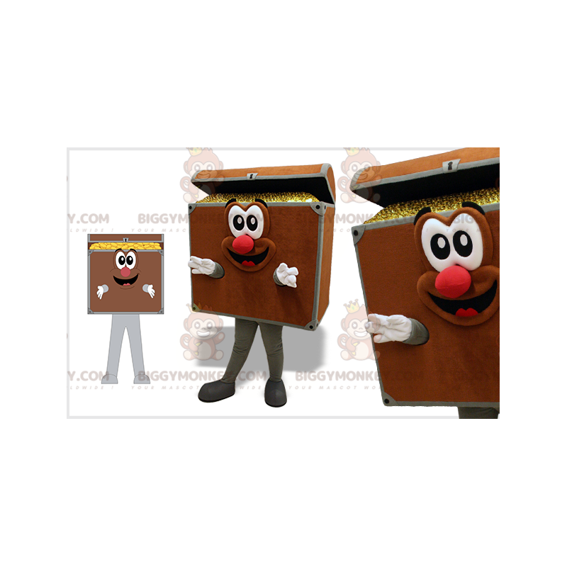 Skrzynia skarbów Kostium maskotki BIGGYMONKEY™. piracka Skrzynia skarbów Kostium maskotki BIGGYMONKEY™. piracka