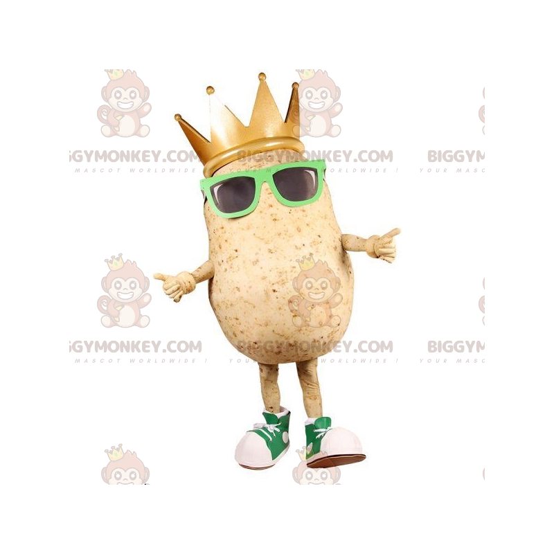 Traje de mascote de batata gigante BIGGYMONKEY™ com óculos e Traje de mascote de batata gigante BIGGYMONKEY™ com óculos e