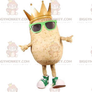 Στολή μασκότ Giant Potato BIGGYMONKEY™ με ποτήρια και στέμμα - Μασκότ λαχανικών - BIGGYMONKEY_07676 - BiggyMonkey.com