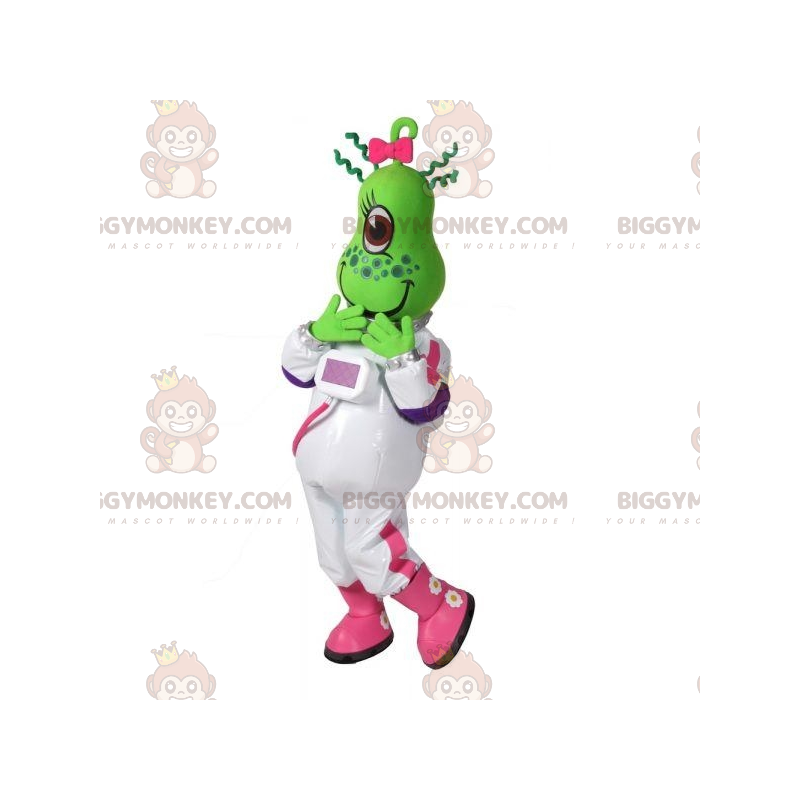 Grønn Alien BIGGYMONKEY™ Jumpsuit for maskotkostyme - Monster maskot - BIGGYMONKEY_07677 - BiggyMonkey.com
