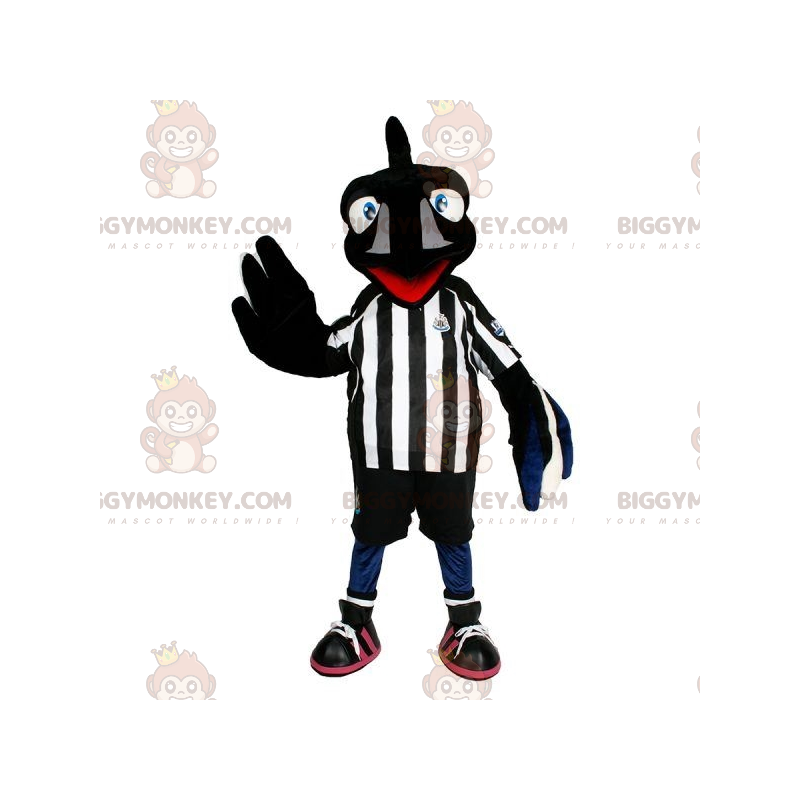 Μασκότ Μασκότ BIGGYMONKEY™ Black Crow με αθλητικά ρούχα - Αθλητική μασκότ - BIGGYMONKEY_07681 - BiggyMonkey.com