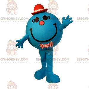 Στολή μασκότ BIGGYMONKEY™ Mr. Mrs. Very Smiling Blue Snowman -