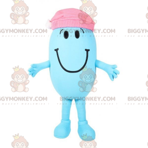 Costume de mascotte BIGGYMONKEY™ de personnage bleu de Monsieur