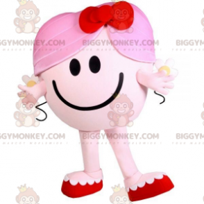 BIGGYMONKEY™ Mascot Costume Cuddle Mrs Pink Character Mr Mrs -