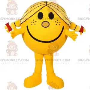 BIGGYMONKEY™ Μασκότ Κοστούμι Mrs Happiness Yellow χαρακτήρας