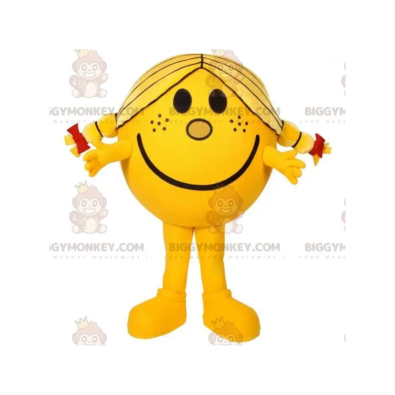 BIGGYMONKEY™ Μασκότ Κοστούμι Mrs Happiness Yellow χαρακτήρας BIGGYMONKEY™ Μασκότ Κοστούμι Mrs Happiness Yellow χαρακτήρας
