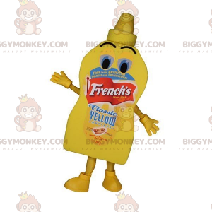 Costume de mascotte BIGGYMONKEY™ de pot de mayonnaise de sauce