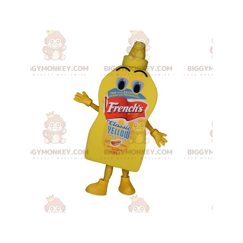 Costume da mascotte BIGGYMONKEY™ in vasetto di maionese con Costume da mascotte BIGGYMONKEY™ in vasetto di maionese con