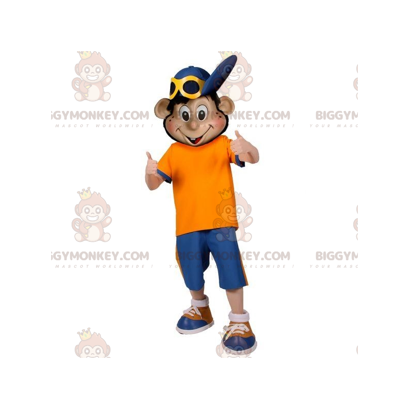 Costume de mascotte BIGGYMONKEY™ de garçon d'adolescent avec