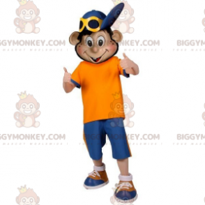 Costume de mascotte BIGGYMONKEY™ de garçon d'adolescent avec