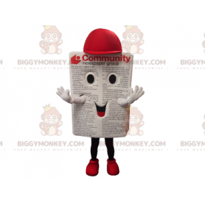Costume de mascotte BIGGYMONKEY™ de journal de magazine avec