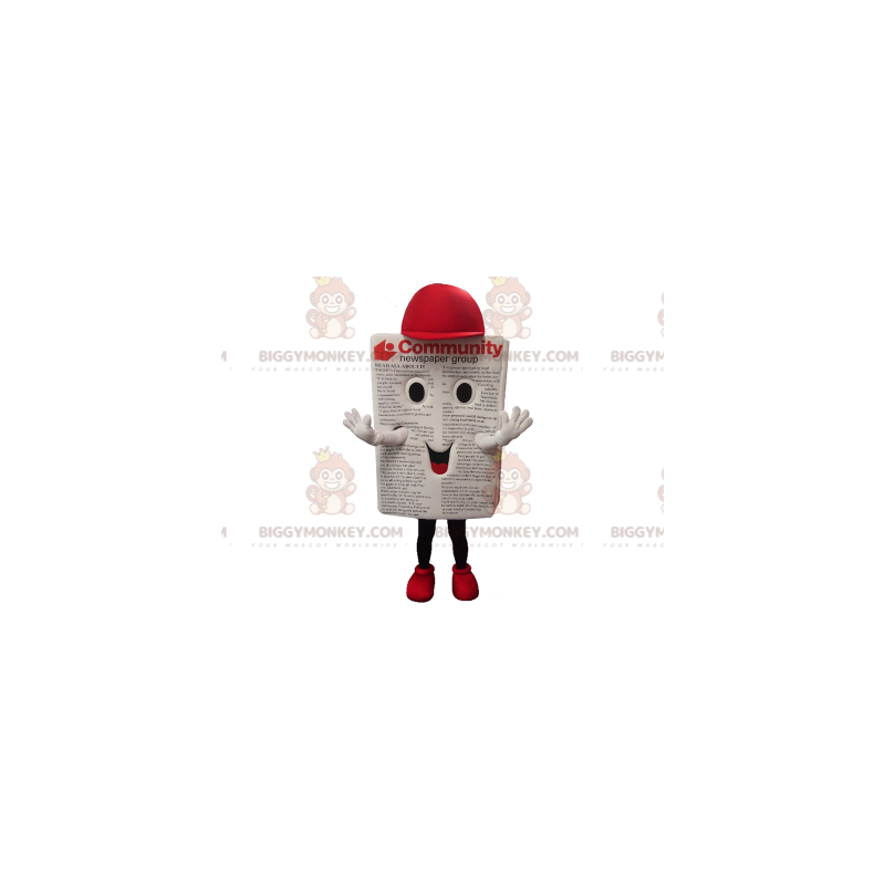 Magasin Avis BIGGYMONKEY™ maskotkostume med kasket - Magasin Avis BIGGYMONKEY™ maskotkostume med kasket -