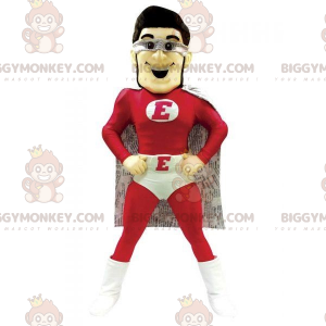 Superheld BIGGYMONKEY™ Maskottchenkostüm in Rot und Weiß -