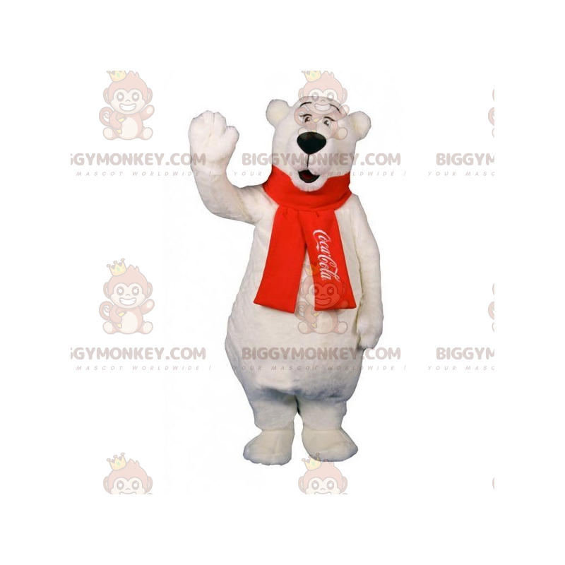 Morbidissimo costume della mascotte dell'orso polare Morbidissimo costume della mascotte dell'orso polare
