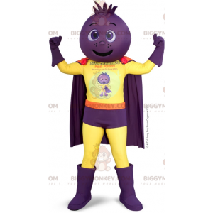 Beet Onion Head Superhero BIGGYMONKEY™ Mascot Costume -