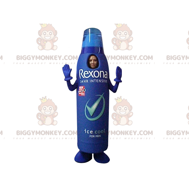 Kostium maskotki z gigantycznym dezodorantem BIGGYMONKEY™. Kostium maskotki z gigantycznym dezodorantem BIGGYMONKEY™.